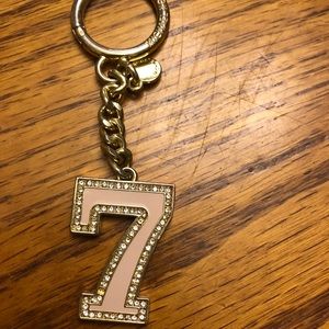 Michael Kors Lucky Number 7 keychain